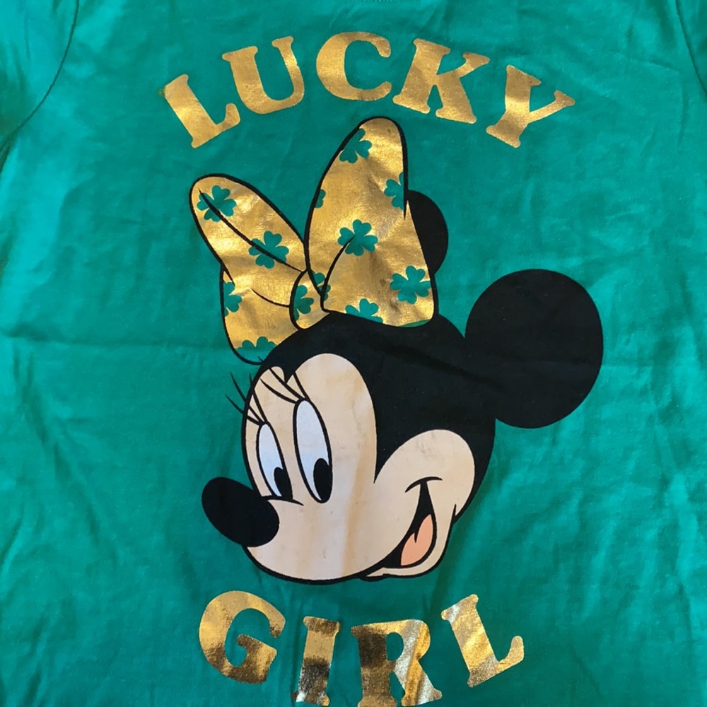 $3 for $12 or $5 each! St Patty’s Day! NWT! Disney  St Patty Day Tee! Sz L 10-12 - Picture 2 of 4